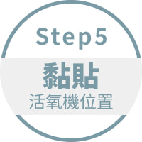 Step5 黏貼活氧機位置