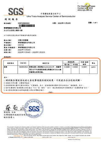 SGS空氣逸散報告 全圖